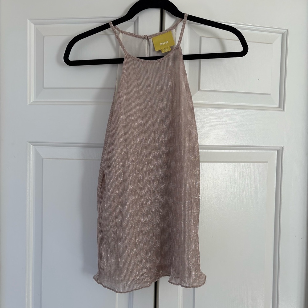 Anthropologie Maeve Shimmering Sleeveless Top